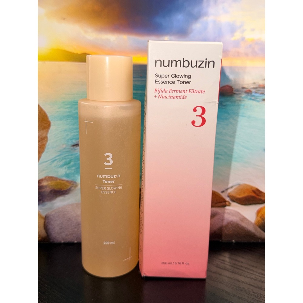 Numbuzin No. 3 Super Glowing Essence Toner 200ml Bifida Niacinamide K-Beauty
